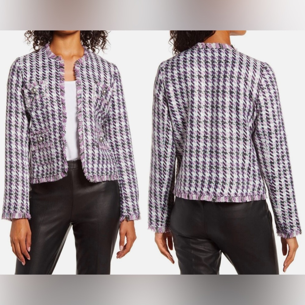 Halogen Purple Tweed Jacket